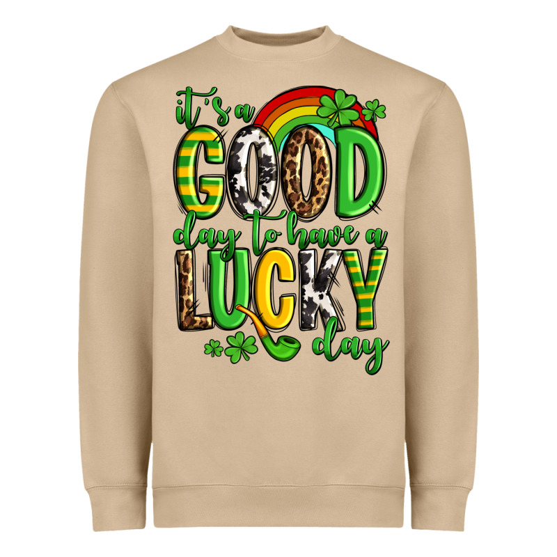 St. Patrick's It's A Good Day To Have A Lucky Day Heavyweight Sweatshirt by OliviaCreatesArt | Teevron