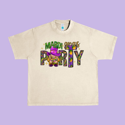 Mardi Gras Party Urban Heavy Tee Designed By Nancycooperartshop