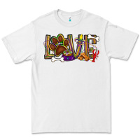 White Mardi Gras love dog paw Premium Tee - BundleAndBundleShop