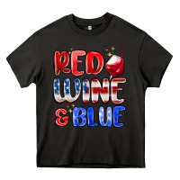 Asphalt red wine and blue Heavy Core Tee - MaliasSmallBusiness