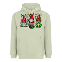 Matcha christmas gnomes celebration Heavyweight Hoodie - CowhideDigitalArt