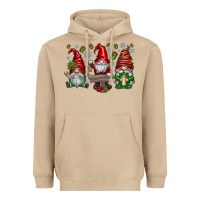 Mushroom christmas gnomes celebration Heavyweight Hoodie - CowhideDigitalArt