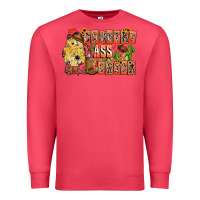 Cardinal Country Ass Chick Premium Sweatshirt - CowhideDigitalArt