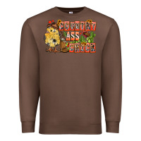 Chestnut Country Ass Chick Premium Sweatshirt - CowhideDigitalArt