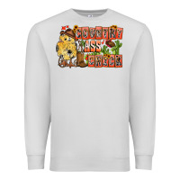 Dove Grey Country Ass Chick Premium Sweatshirt - CowhideDigitalArt