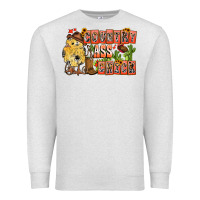 Oatmeal Heather Country Ass Chick Premium Sweatshirt - CowhideDigitalArt