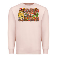 Pale Pink Country Ass Chick Premium Sweatshirt - CowhideDigitalArt
