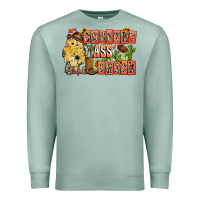 Seafoam Country Ass Chick Premium Sweatshirt - CowhideDigitalArt