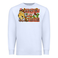 White Country Ass Chick Premium Sweatshirt - CowhideDigitalArt
