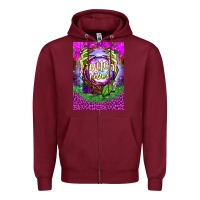 Burgundy witch vibes air freshener Zipper Hoodie - BundleAndBundleShop