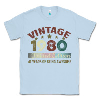 Dusty Blue Vintage 1980 Limited Edition 41 Years Of Being Awesome Classic Tee - Bettercallsaul