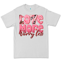 Dove Grey love more worry less Premium Tee - RanaPortraitStore