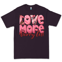 Plum love more worry less Premium Tee - RanaPortraitStore