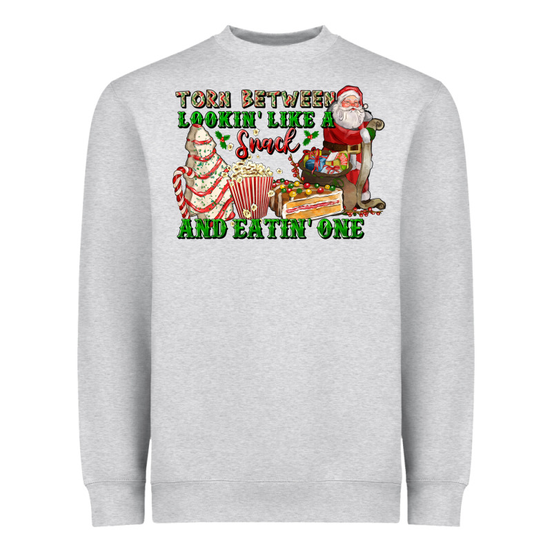 Torn Between Lookin Like A Snack And Eatin One Heavyweight Sweatshirt by FaDigitalArtStudio | Teevron