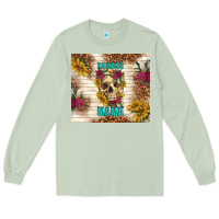 Matcha badass mama with flowers Long Sleeve Tee - TumblerDesignByShophia