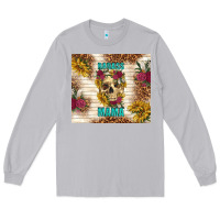 Moon Dust badass mama with flowers Long Sleeve Tee - TumblerDesignByShophia