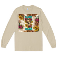 Mushroom badass mama with flowers Long Sleeve Tee - TumblerDesignByShophia