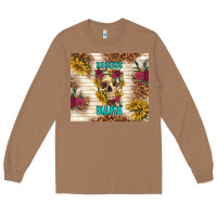 Toasted Coconut badass mama with flowers Long Sleeve Tee - TumblerDesignByShophia