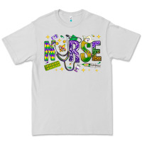 Dove Grey Mardi Gras nurse Premium Tee - BundleAndBundleShop