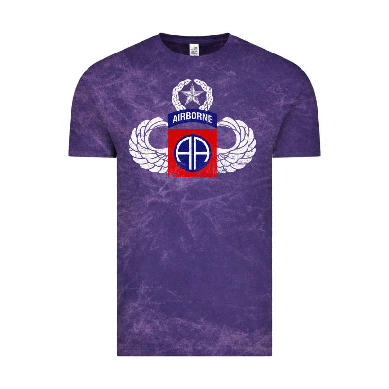 82nd Airborne Div Parachutist Wings And Patch - Distressed Vintage Tee by baoMotion | Teevron
