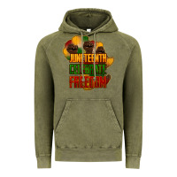 Vintage Olive juneteenth celebrate freedom Vintage Hoodie - NancyCooperArtShop