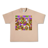 Burro Mardi Gras with king cake Urban Heavy Tee - NancyCooperArtShop