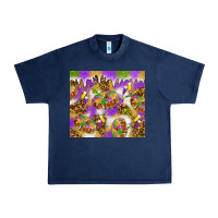 Navy Mardi Gras with king cake Urban Heavy Tee - NancyCooperArtShop