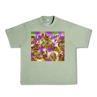 Oil Green Mardi Gras with king cake Urban Heavy Tee - NancyCooperArtShop