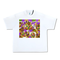 White Mardi Gras with king cake Urban Heavy Tee - NancyCooperArtShop