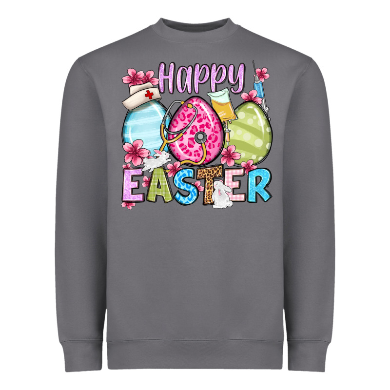 Happy Easter Eggs Heavyweight Sweatshirt by OliviaCreatesArt | Teevron