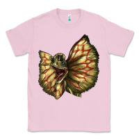 Bubblegum Pink dilophosaurus face Classic Tee - LillyAllenDesigns
