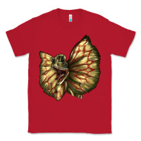 Red dilophosaurus face Classic Tee - LillyAllenDesigns