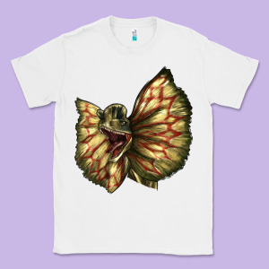 Dilophosaurus Face Classic Tee Designed By Lillyallendesigns