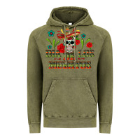 Vintage Olive Dia De Los Muertos Vintage Hoodie - texasbilliewilder
