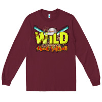 Burgundy Wild about Softball Long Sleeve Tee - HowdyJamesFarm