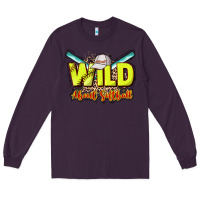 Plum Wild about Softball Long Sleeve Tee - HowdyJamesFarm