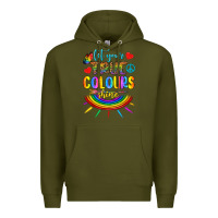 Army Green Let Your True Colours Shine Premium Hoodie - BundleAndBundleShop