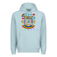 Blue Mist Let Your True Colours Shine Premium Hoodie - BundleAndBundleShop