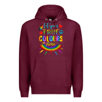 Burgundy Let Your True Colours Shine Premium Hoodie - BundleAndBundleShop