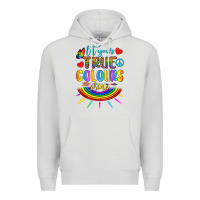 Dove Grey Let Your True Colours Shine Premium Hoodie - BundleAndBundleShop