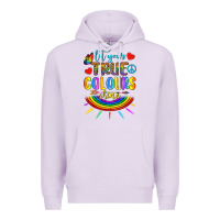 Lilac Let Your True Colours Shine Premium Hoodie - BundleAndBundleShop