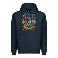 Navy Let Your True Colours Shine Premium Hoodie - BundleAndBundleShop