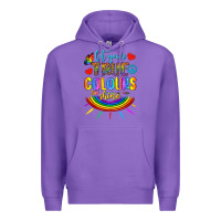 Purple Let Your True Colours Shine Premium Hoodie - BundleAndBundleShop