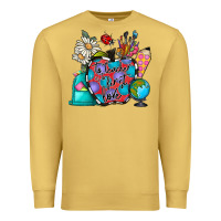 Antique Gold to teacher is to first love Premium Sweatshirt - CowhideDigitalArt
