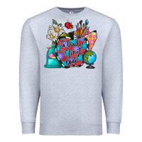 Heather Grey to teacher is to first love Premium Sweatshirt - CowhideDigitalArt