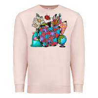 Pale Pink to teacher is to first love Premium Sweatshirt - CowhideDigitalArt