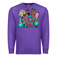 Purple to teacher is to first love Premium Sweatshirt - CowhideDigitalArt