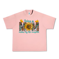 Salmon Being a Mom Makes My Life Complete Urban Heavy Tee - texasbilliewilder