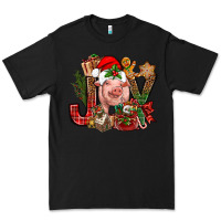 Black joy christmas with pig bbs Premium Tee - BundleAndBundleShop
