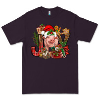 Plum joy christmas with pig bbs Premium Tee - BundleAndBundleShop